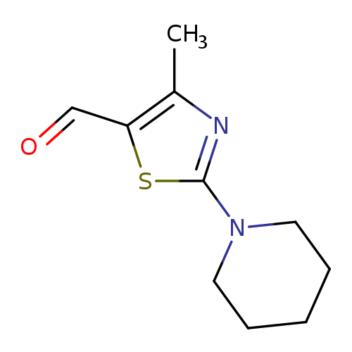 O=Cc1sc(nc1C)N1CCCCC1