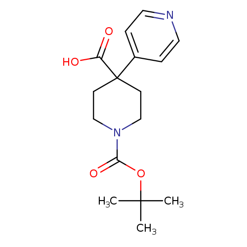 O=C(N1CCC(CC1)(C(=O)O)c1ccncc1)OC(C)(C)C