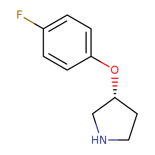 Fc1ccc(cc1)O[C@H]1CNCC1