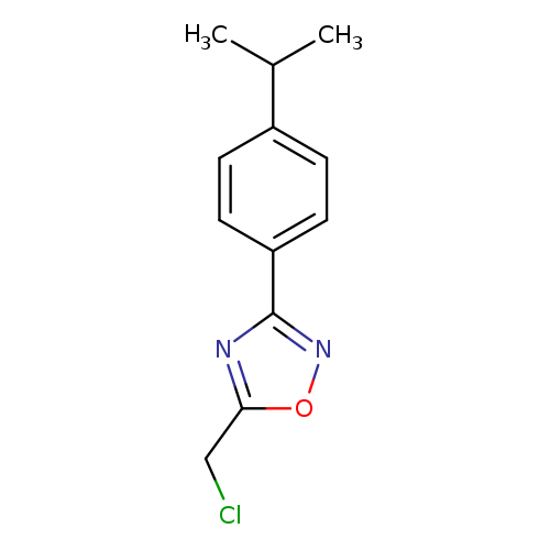 ClCc1onc(n1)c1ccc(cc1)C(C)C