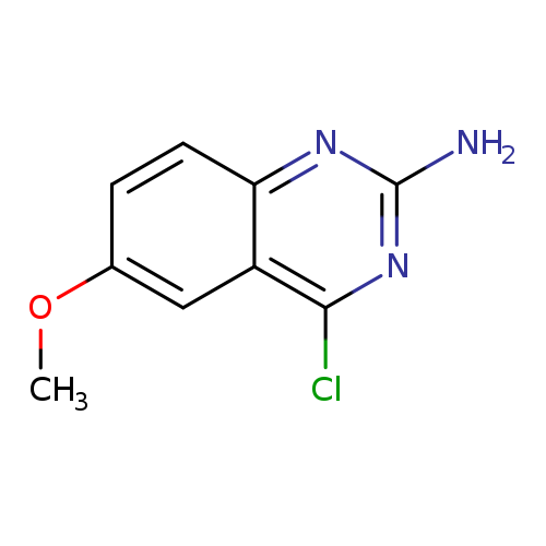 COc1ccc2c(c1)c(Cl)nc(n2)N