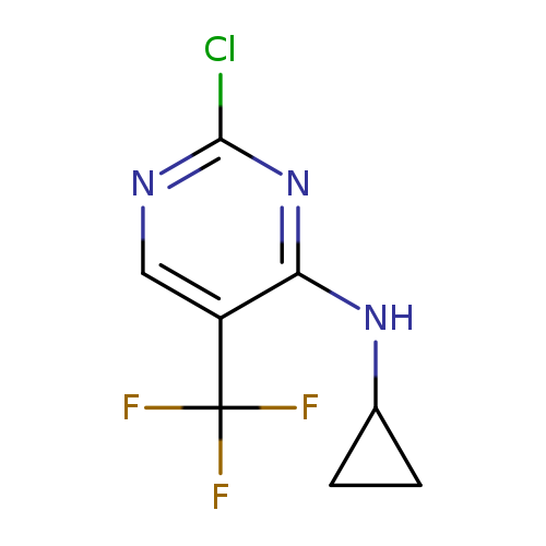 FC(c1cnc(nc1NC1CC1)Cl)(F)F