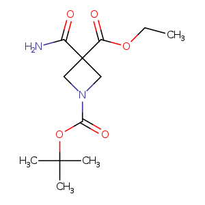 CCOC(=O)C1(CN(C1)C(=O)OC(C)(C)C)C(=O)N
