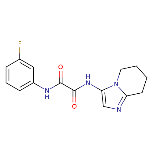 Fc1cccc(c1)NC(=O)C(=O)Nc1cnc2n1CCCC2