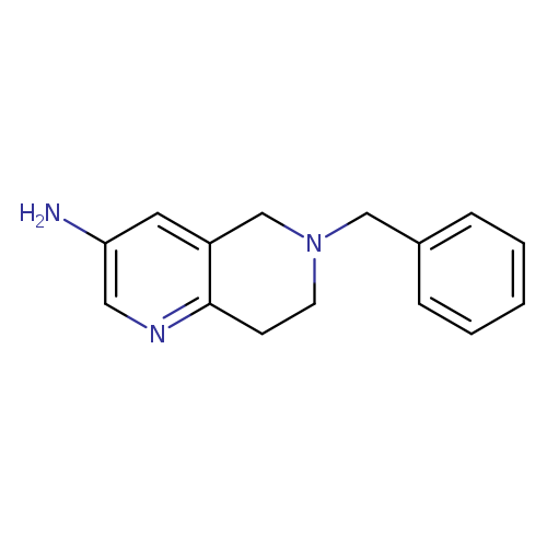 Nc1cnc2c(c1)CN(CC2)Cc1ccccc1