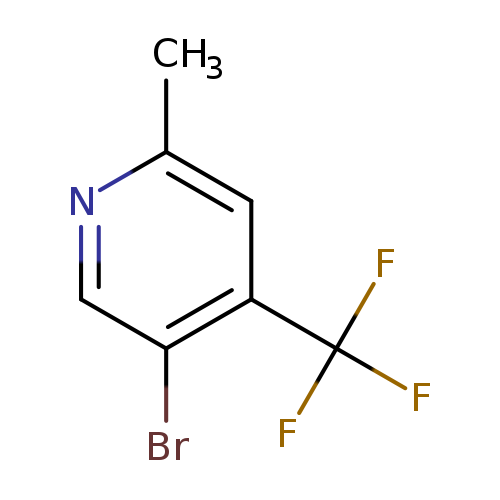 Cc1ncc(c(c1)C(F)(F)F)Br