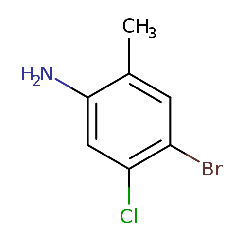 Nc1cc(Cl)c(cc1C)Br