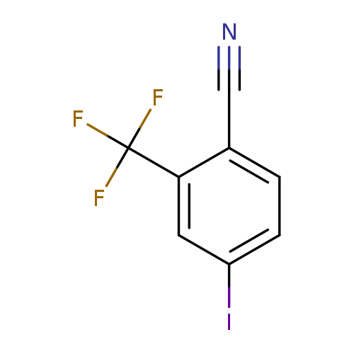 N#Cc1ccc(cc1C(F)(F)F)I