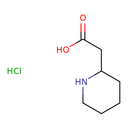 OC(=O)CC1CCCCN1.Cl