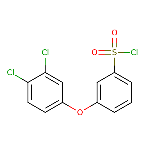 Clc1ccc(cc1Cl)Oc1cccc(c1)S(=O)(=O)Cl
