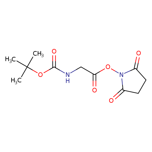 O=C(ON1C(=O)CCC1=O)CNC(=O)OC(C)(C)C