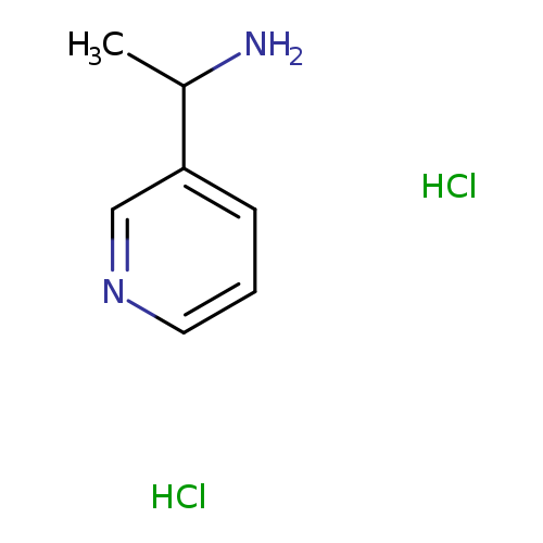 CC(c1cccnc1)N.Cl.Cl