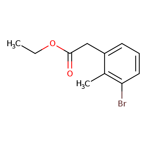 Cc1c(CC(=O)OCC)cccc1Br