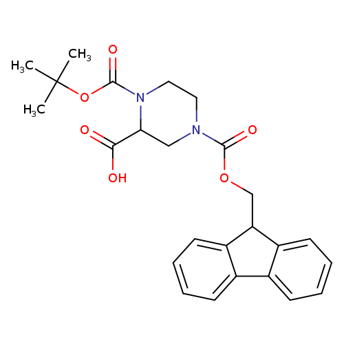 OC(=O)C1CN(CCN1C(=O)OC(C)(C)C)C(=O)OCC1c2ccccc2c2c1cccc2