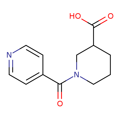OC(=O)C1CCCN(C1)C(=O)c1ccncc1