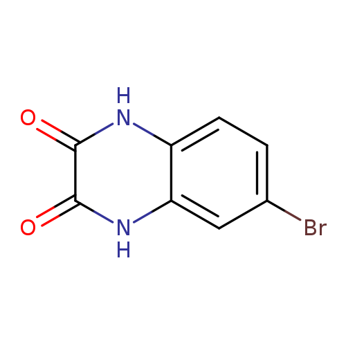 Brc1ccc2c(c1)[nH]c(=O)c(=O)[nH]2