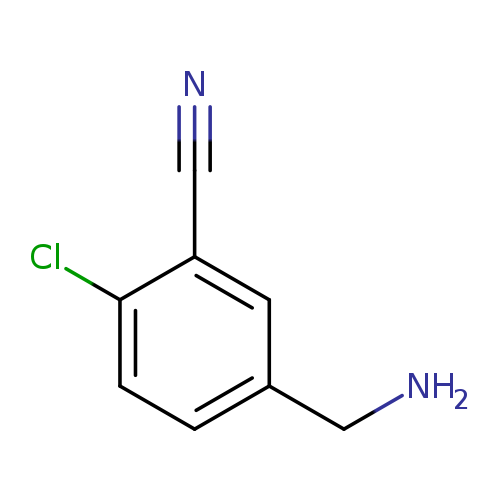 NCc1ccc(c(c1)C#N)Cl