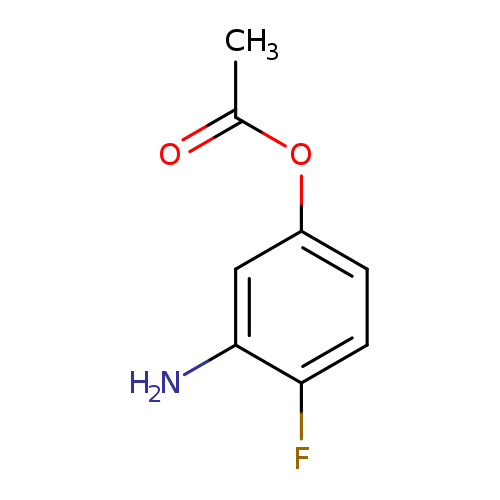 CC(=O)Oc1ccc(c(c1)N)F