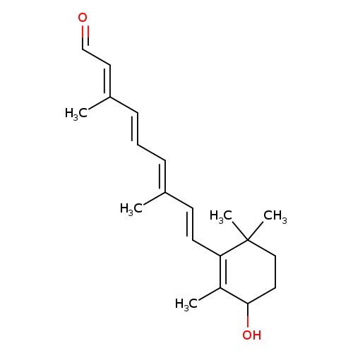 O=C/C=C(/C=C/C=C(/C=C/C1=C(C)C(O)CCC1(C)C)C)C
