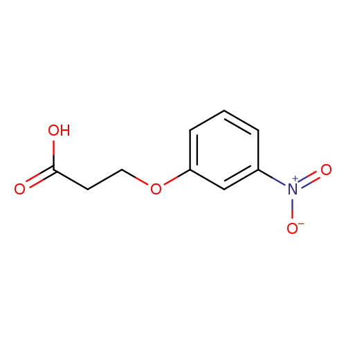 OC(=O)CCOc1cccc(c1)[N+](=O)[O-]