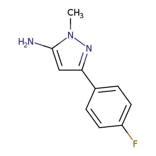Fc1ccc(cc1)c1nn(c(c1)N)C
