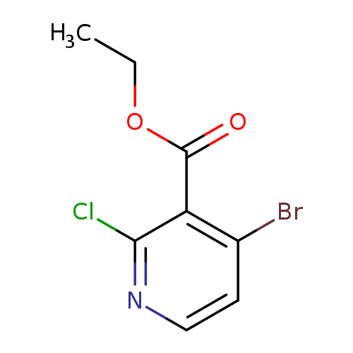 CCOC(=O)c1c(Br)ccnc1Cl