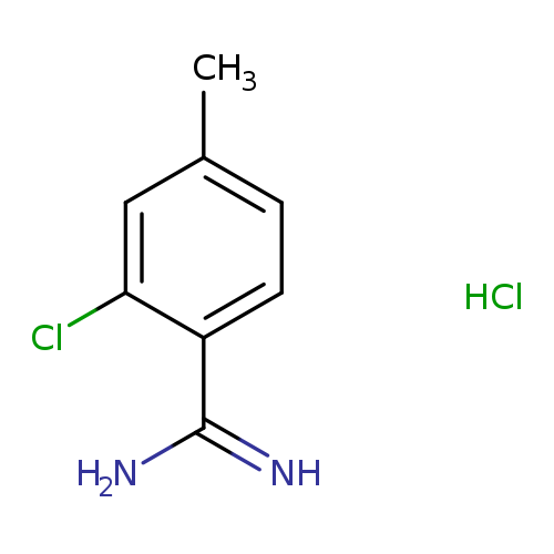 Cc1ccc(c(c1)Cl)C(=N)N.Cl