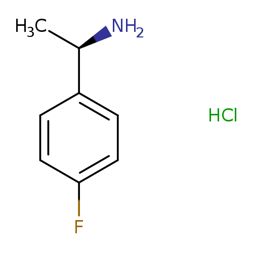 C[C@H](c1ccc(cc1)F)N.Cl
