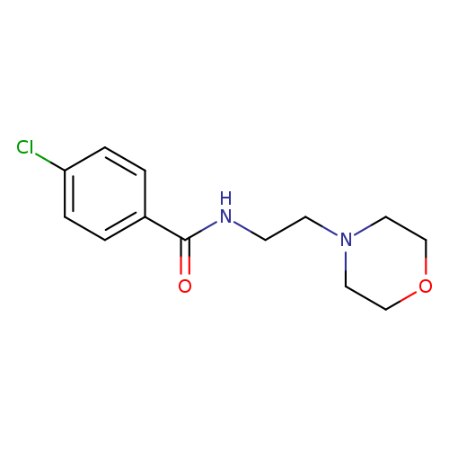 O=C(c1ccc(cc1)Cl)NCCN1CCOCC1