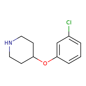 Clc1cccc(c1)OC1CCNCC1