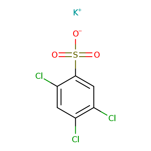Clc1cc(c(cc1Cl)Cl)S(=O)(=O)[O-].[K+]