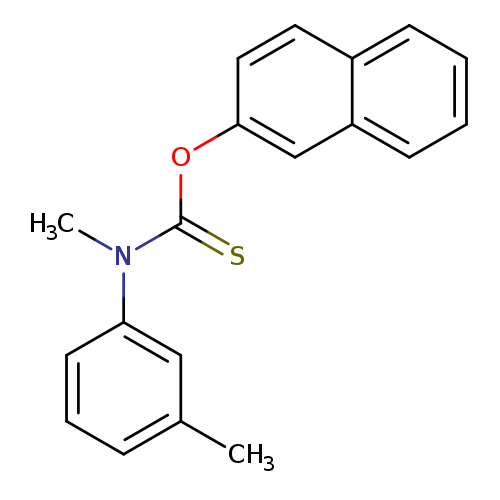 Cc1cccc(c1)N(C(=S)Oc1ccc2c(c1)cccc2)C