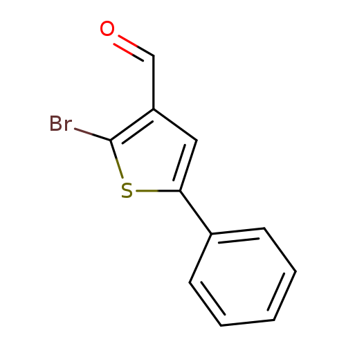 O=Cc1cc(sc1Br)c1ccccc1