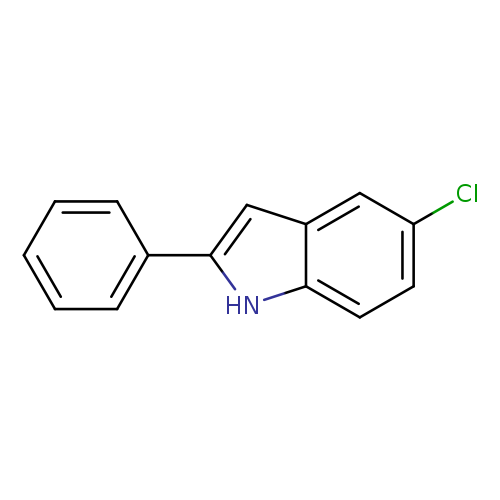 Clc1ccc2c(c1)cc([nH]2)c1ccccc1