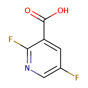 Fc1cnc(c(c1)C(=O)O)F