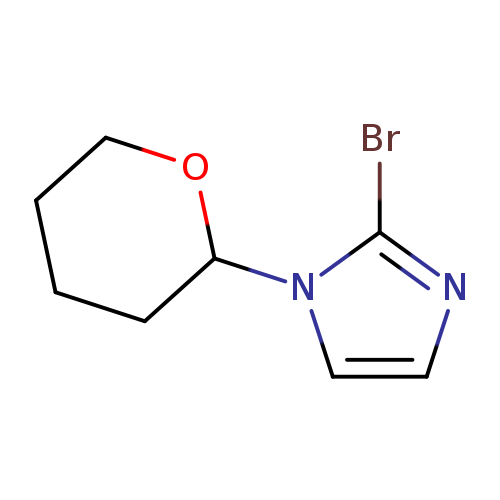 Brc1nccn1C1CCCCO1
