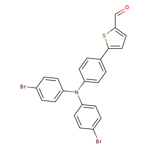 O=Cc1ccc(s1)c1ccc(cc1)N(c1ccc(cc1)Br)c1ccc(cc1)Br