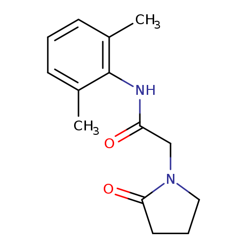 O=C(Nc1c(C)cccc1C)CN1CCCC1=O