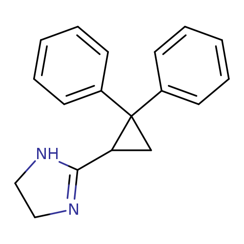 c1ccc(cc1)C1(CC1C1=NCCN1)c1ccccc1