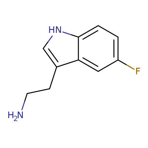 NCCc1c[nH]c2c1cc(F)cc2