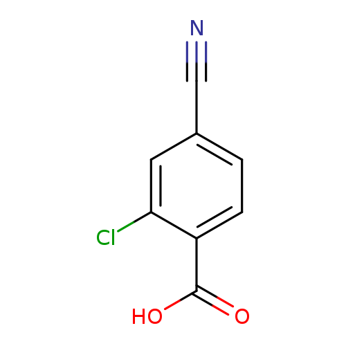 N#Cc1ccc(c(c1)Cl)C(=O)O