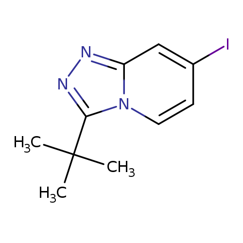 Ic1ccn2c(c1)nnc2C(C)(C)C