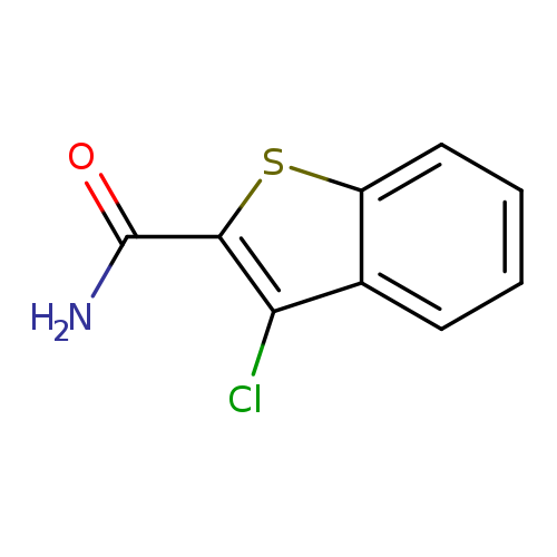NC(=O)c1sc2c(c1Cl)cccc2