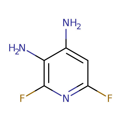 Fc1cc(N)c(c(n1)F)N