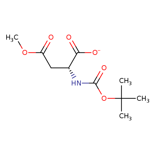 COC(=O)C[C@H](C(=O)[O-])NC(=O)OC(C)(C)C