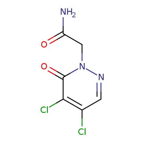 NC(=O)Cn1ncc(c(c1=O)Cl)Cl