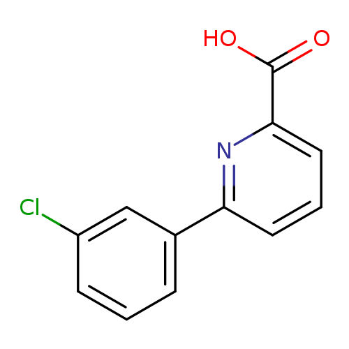 Clc1cccc(c1)c1cccc(n1)C(=O)O