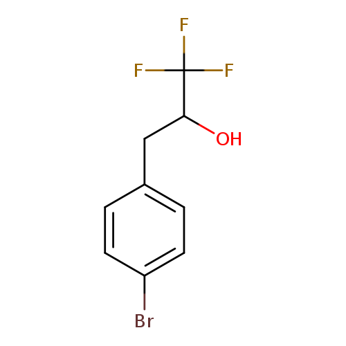 OC(C(F)(F)F)Cc1ccc(cc1)Br