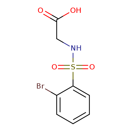 OC(=O)CNS(=O)(=O)c1ccccc1Br