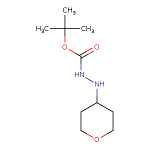 O=C(OC(C)(C)C)NNC1CCOCC1